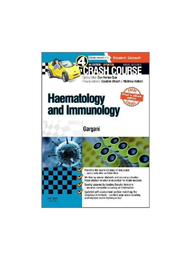 Crash Course: Haematology And Immunology Paperback English by Yousef Gargani - 20/Feb/15 - v1562315389/N27505649A_1