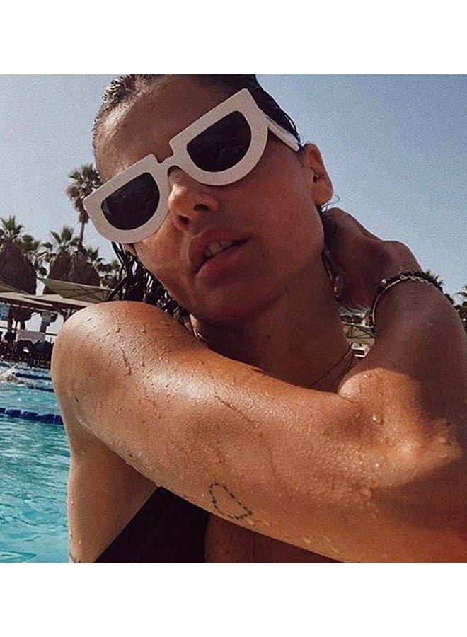 Sharpdo Women's UV Protection Oval Sunglasses Frame - Image 5