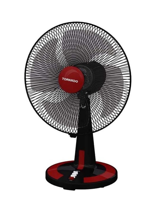 TORNADO Desk Fan 16 Inch, 4 Blades TDF16D Red/Black 
