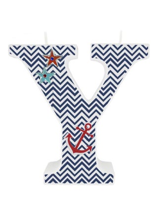 Alphabetic Initial Y Shaped Candle HSBW - v1562317957/N27555769A_1