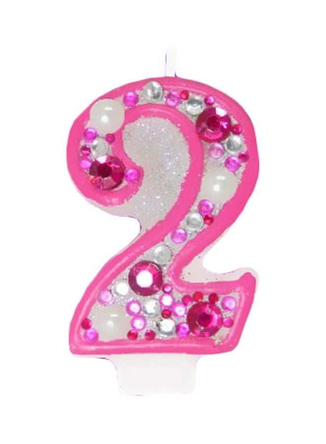 Numerical 2 Shaped Candle BDFF