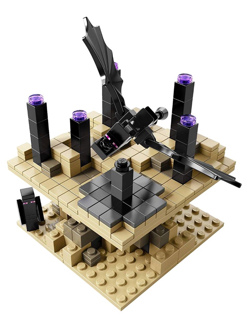 ليغو مجموعة بناء مايكرو وورلد ذا إند من سلسلة ماينكرافت مكونة من 440 قطعة طراز 21107 21107 أكبر من 10 سنوات - Image 1