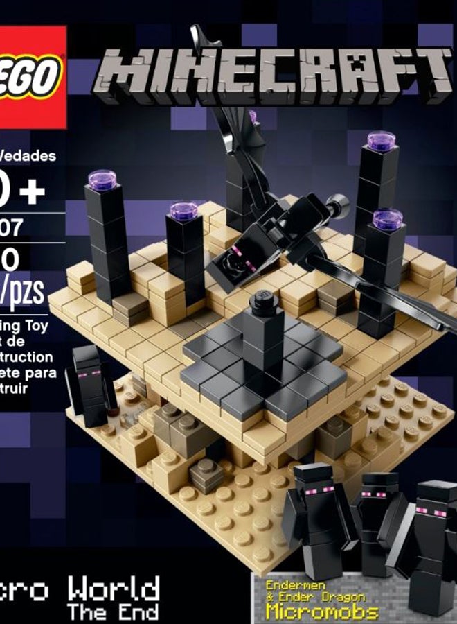 ليغو مجموعة بناء مايكرو وورلد ذا إند من سلسلة ماينكرافت مكونة من 440 قطعة طراز 21107 21107 أكبر من 10 سنوات - Image 2