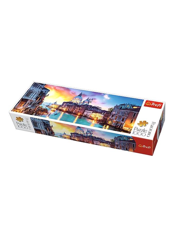 تريفل طقم أحجية بشكل صورة بانورامية للقناة الكبرى في البندقية مكونة من 1000 قطعة