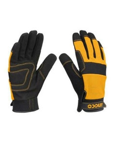 INGCO Mechanic Gloves Orange/Black XL  - Image 1