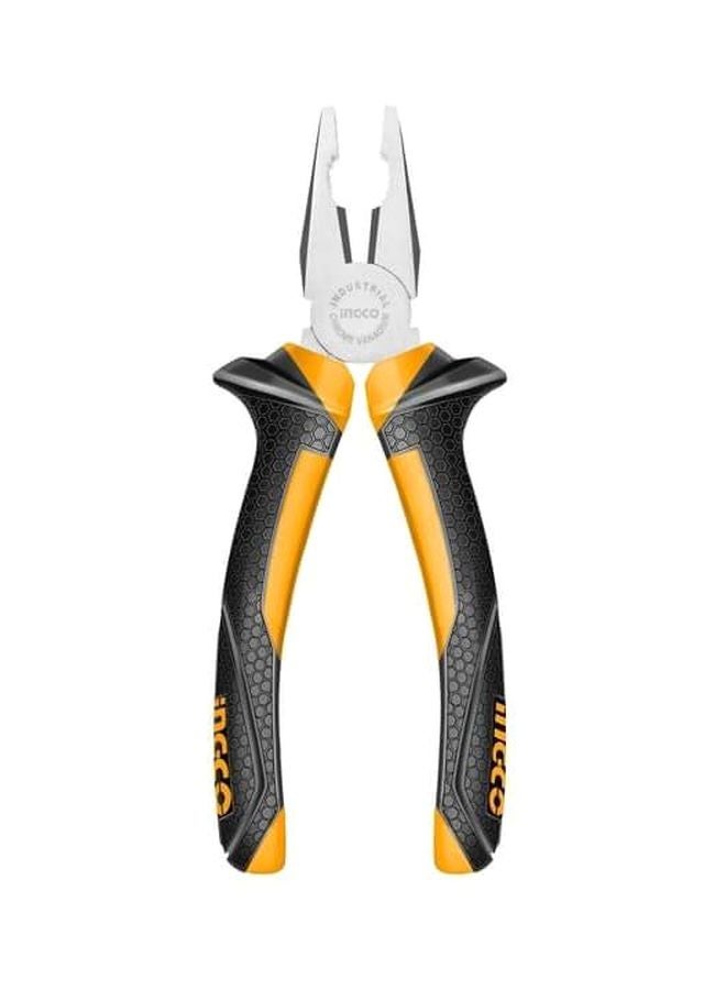 INGCO Combination plier Silver/Yellow/Black 8inch - Image 1