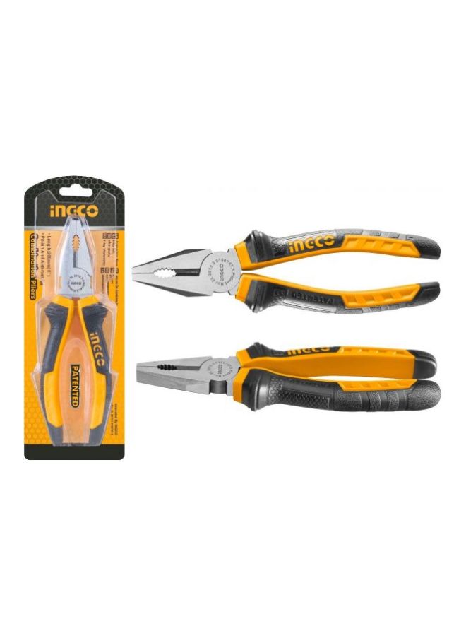 INGCO Combination plier Silver/Yellow/Black 8inch - Image 2
