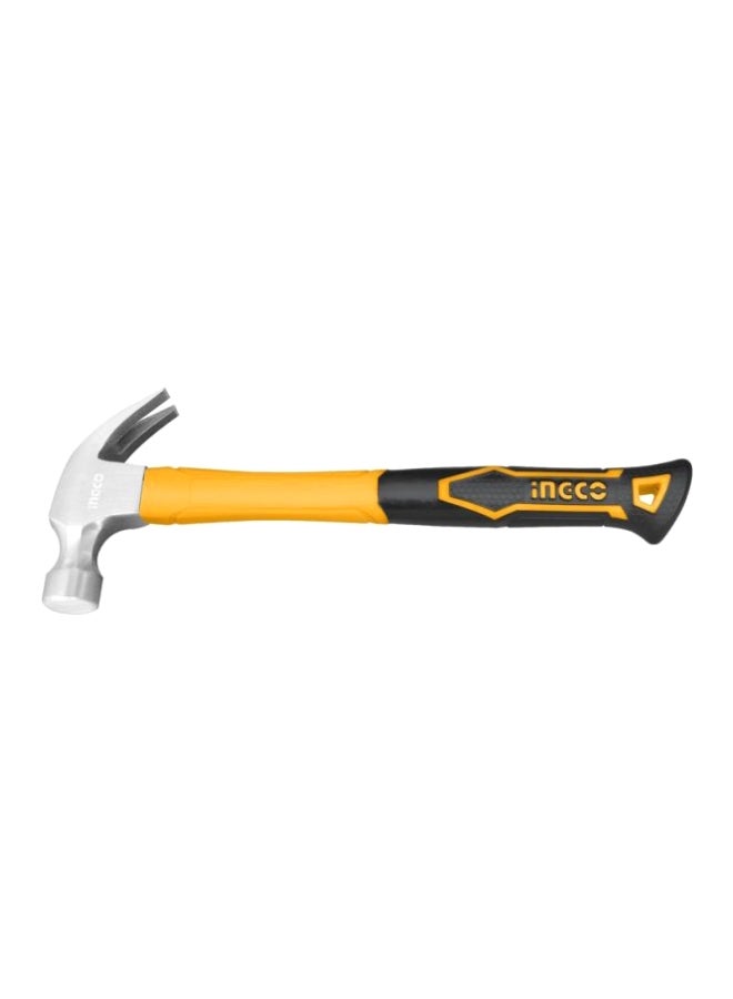 INGCO Carbon Steel Claw Hammer Yellow/Silver/Black