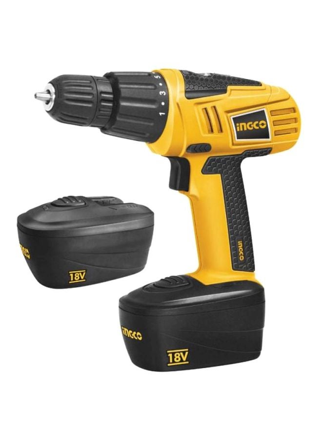 INGCO Cordless Electric Drill Yellow/Black/Silver