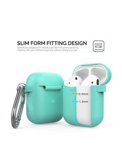 Silicone Case Cover For Apple AirPods 1/2 Mint Green - v1562328860/N26499563A_2