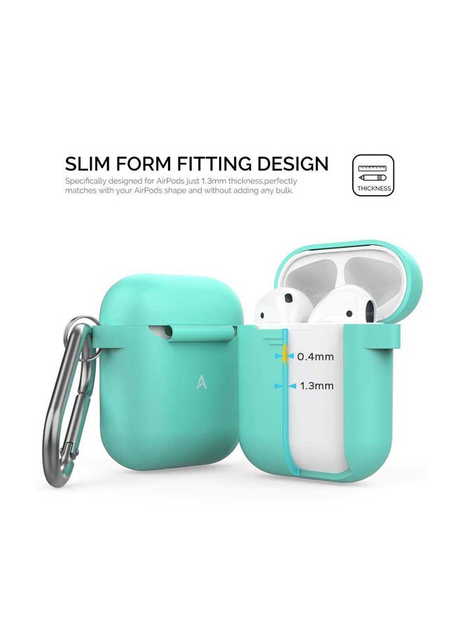 Ahastyle - Silicone Case Cover For Apple AirPods 1/2 Mint Green - Image 1