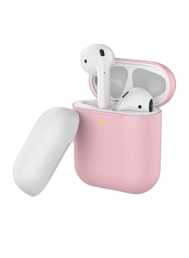 Ahastyle Duo Case Cover For Apple AirPods Pink/White - Image 1