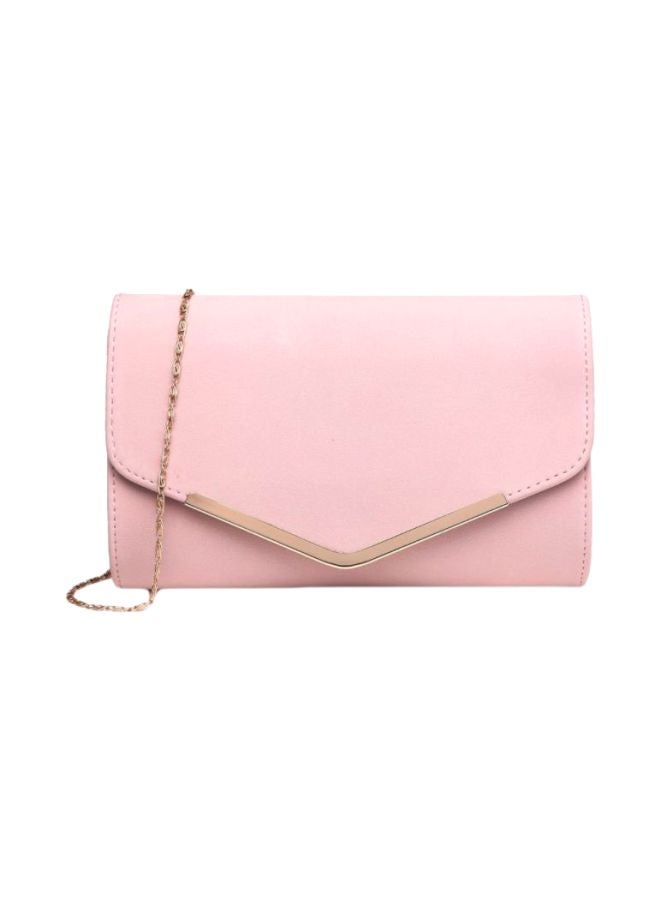 MISS LULU Leather Crossbody Bag Pink  - Image 1