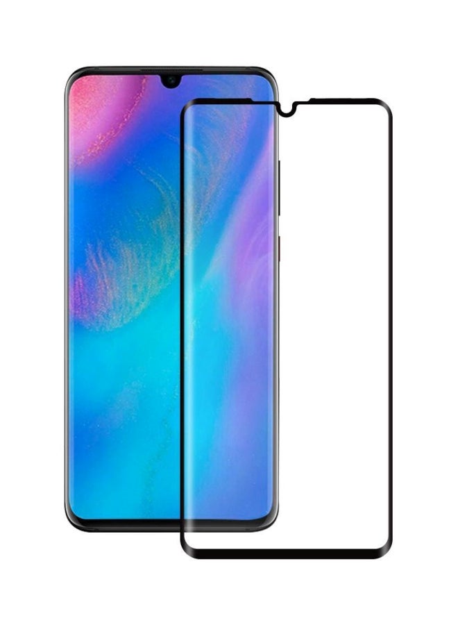Tempered Glass Screen Protector For Huawei P30 Clear/Black