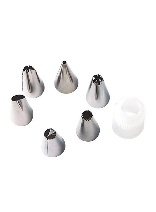 6-Piece Stainless Steel Nozzle Tips Silver - Image 2