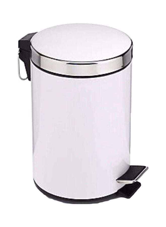 ALMUFARREJ Dust Bin With Pedal Silver 5Liters 