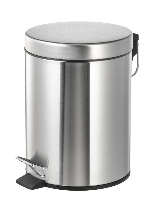 ALMUFARREJ Dust Bin With Pedal Silver 8Liters 