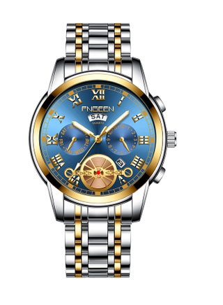 ساعة يد بعقارب مقاومة للغمر في الماء بسوار من المعدن طراز FNGEEN038 للنساء - v1562398492/N27429060A_1
