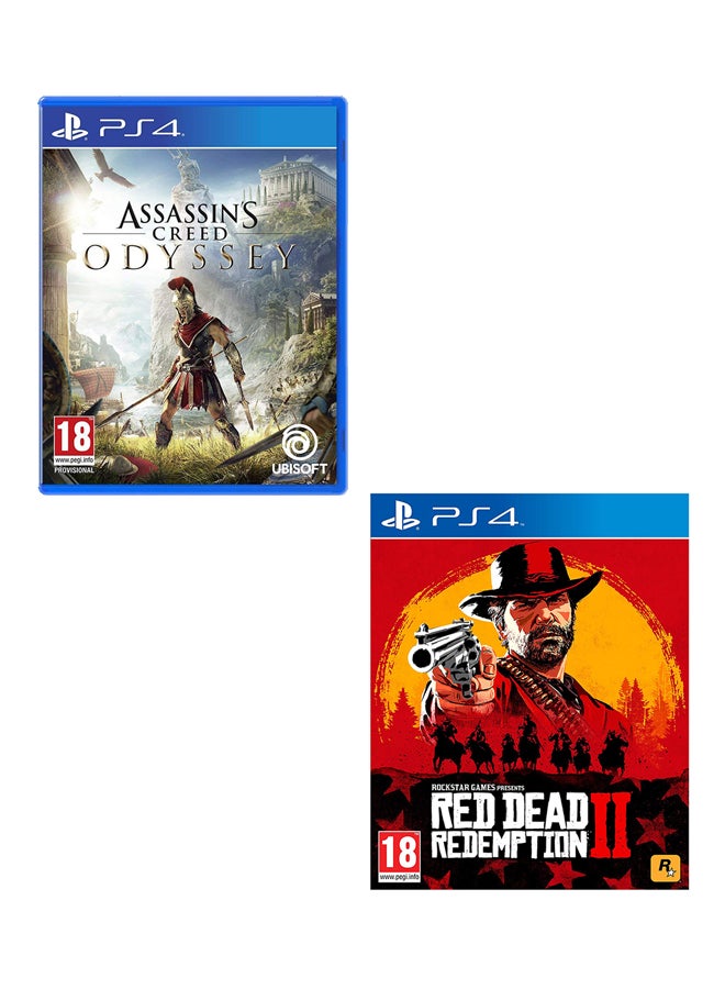 أوبيسوفت لعبة 'Assassin's Creed Odyssey + Red Dead Redemption 2' - بلاي ستيشن 4 (PS4) - Image 1
