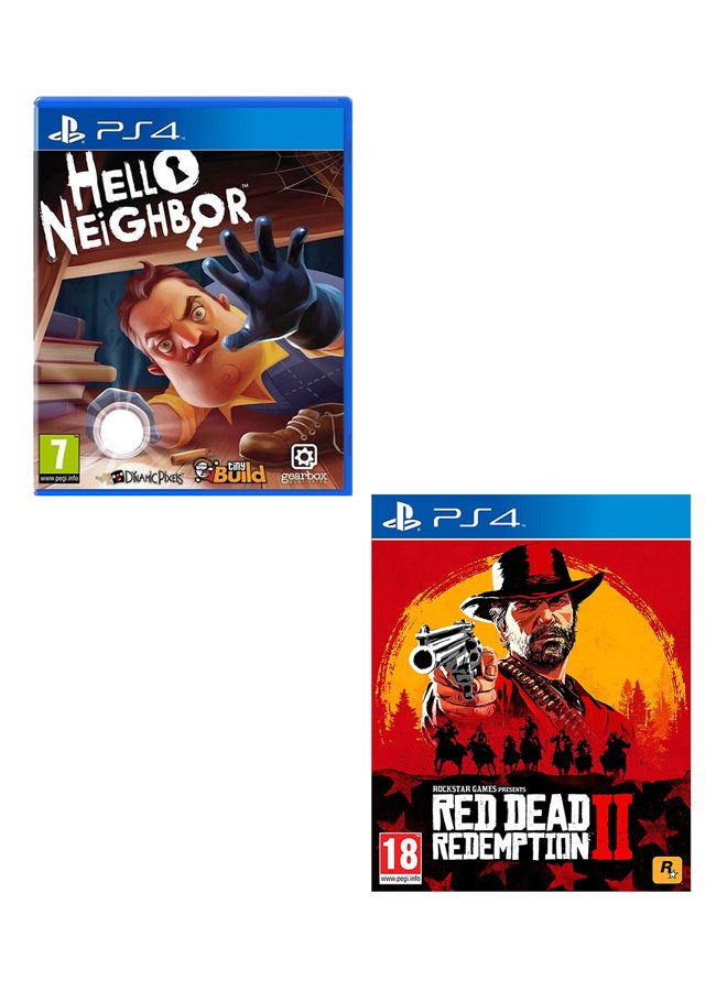 gearbox Hello Neighbour + Red Dead Redemption 2 - (Intl Version) - PlayStation 4 (PS4) - Image 1