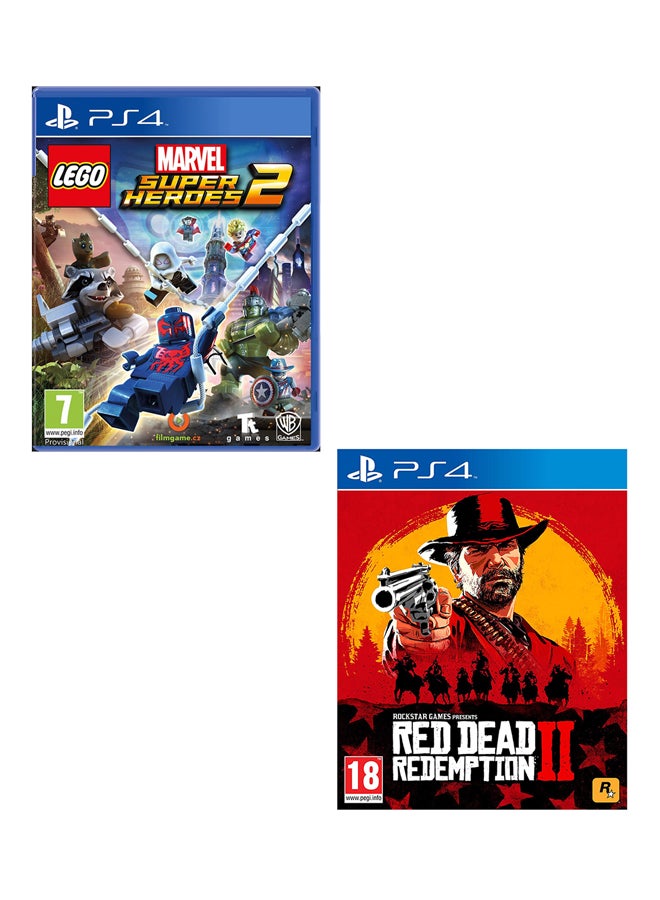 LEGO Marvel Super Heroes 2 + Red Dead Redemption 2 - (Intl Version) - PlayStation 4 (PS4)
