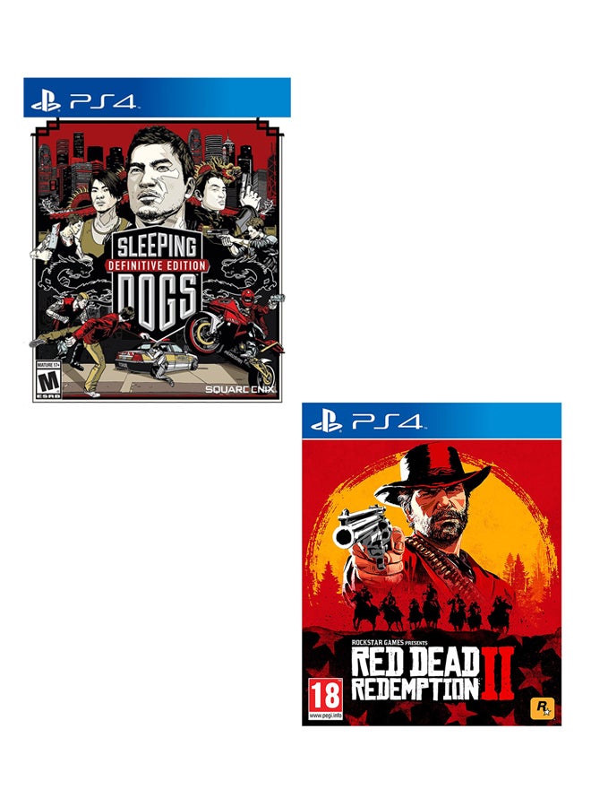 سكوير انيكس لعبة Sleeping Dogs - Definitive Edition + لعبة Red Dead Redemption 2 - playstation_4_ps4  - Image 1