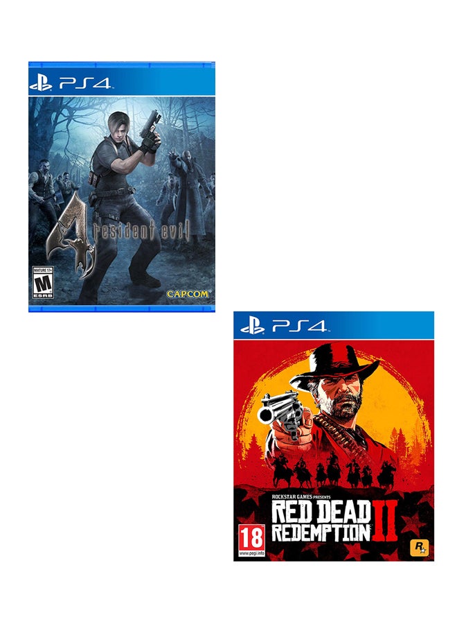 CAPCOM Resident Evil 4 - Region 1 + Red Dead Redemption 2 - PlayStation 4 (PS4) - playstation_4_ps4  - Image 1