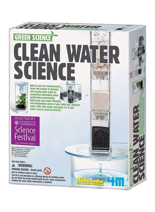 4M Green Science Clean Water Science Kit - Esperimenti Di Purificazione Dell'Acqua Per Bambini 8+