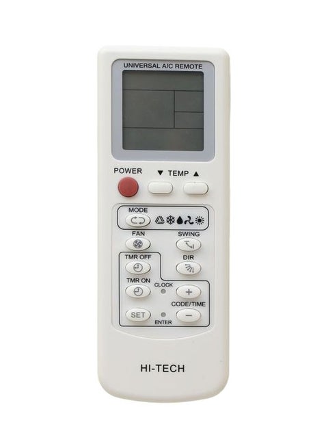 Remote Control For Air Conditioner A66063 White/Black/Red