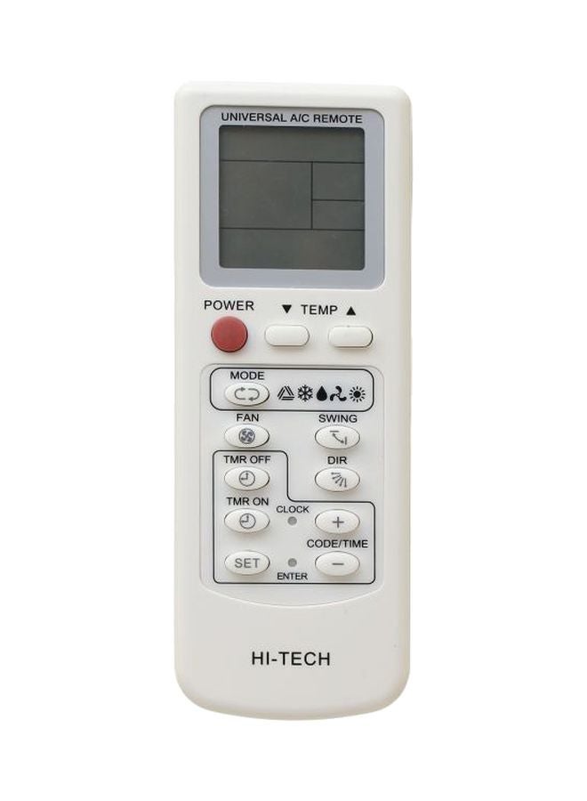 Generic - Remote Control For Air Conditioner A66063 White/Black/Red - Image 1