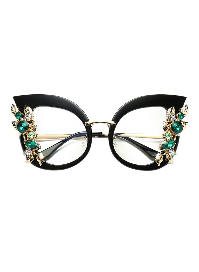 Women's Fashion Artificial Diamond Cat-Eye Metal Classic Sunglasses - Image 1