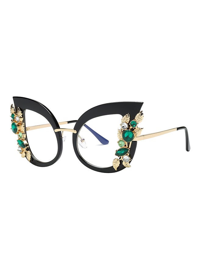 Women's Fashion Artificial Diamond Cat-Eye Metal Classic Sunglasses - Image 2
