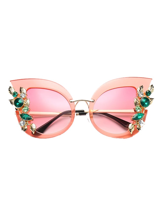 Women's Fashion Artificial Diamond Cat-Eye Metal Classic Sunglasses - Image 1