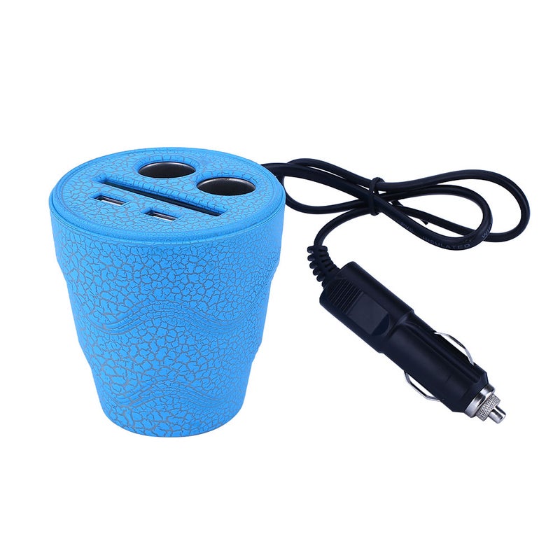 Universal Dual Port 2-Way Car Charger Blue  - Image 2