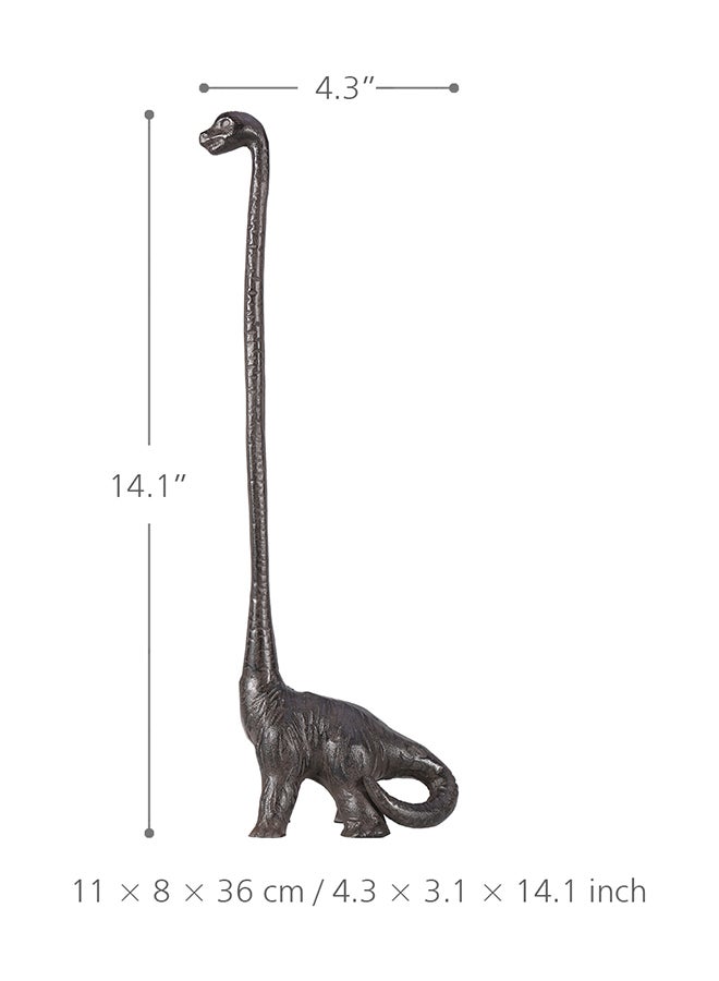 TOOARTS Dinosaur Paper Towel Holder Figurine Grey 11x8x36centigram - Image 4