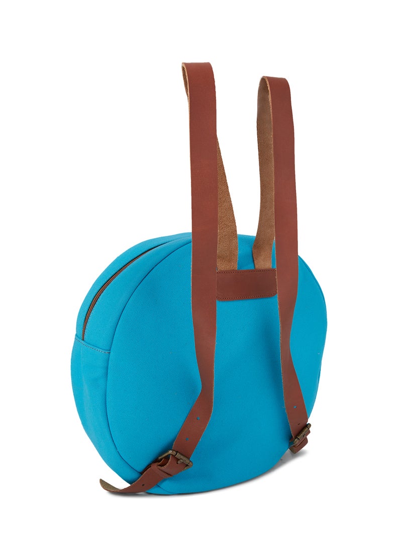 TUYA - Simple Mini Backpack Blue/Brown - Image 1