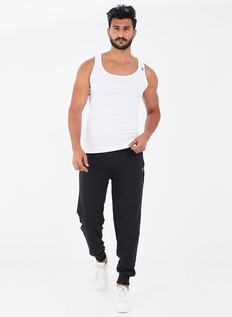 COTTONIL - Scoop Neck Derby Solid Undershirt White - Image 1