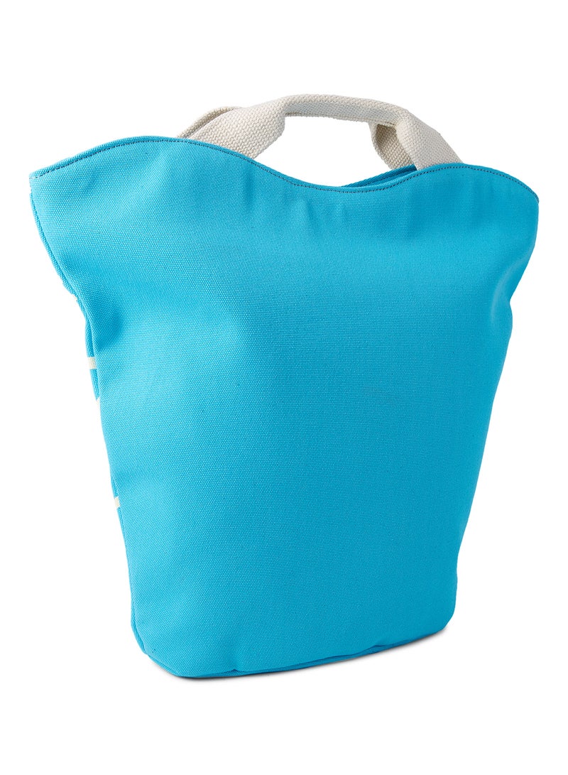 TUYA Simple Canvas Tote Bag Sky Blue  - Image 2