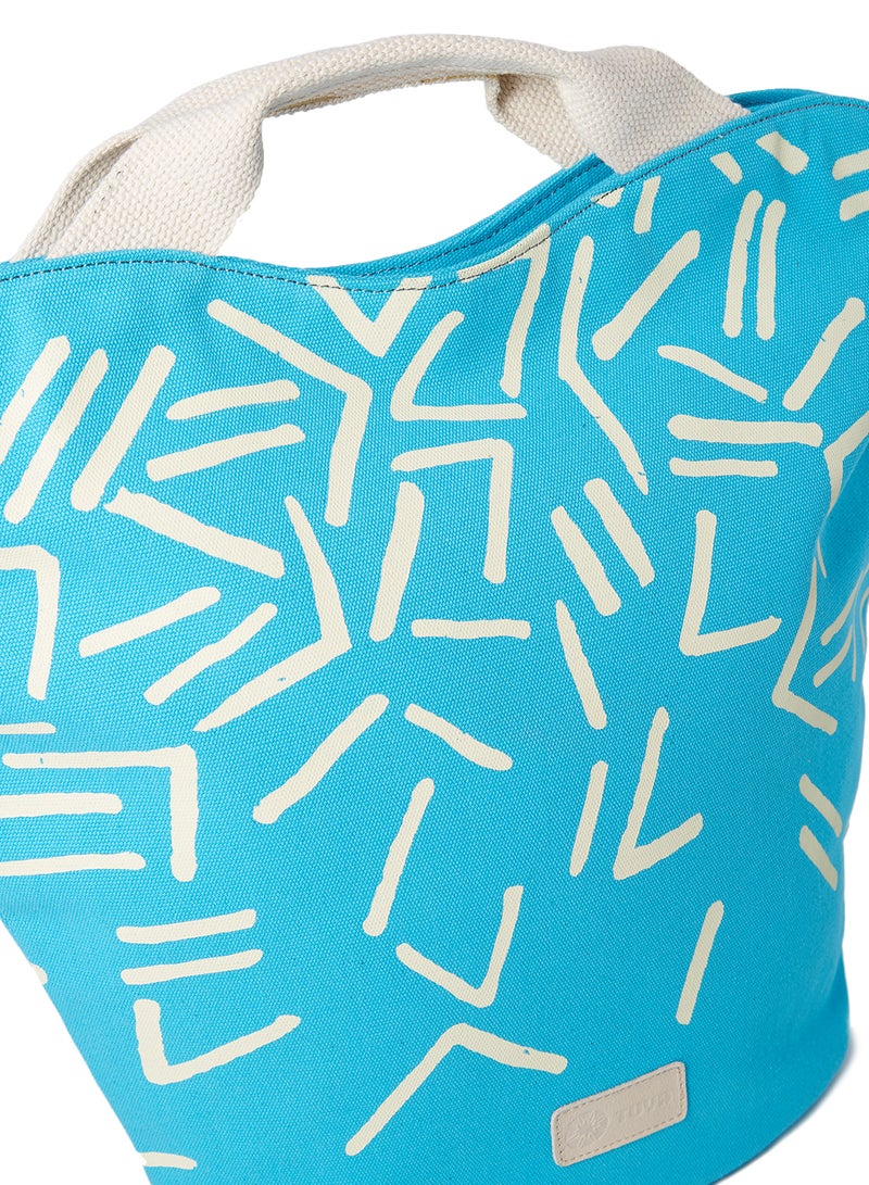 TUYA Simple Canvas Tote Bag Sky Blue  - Image 3