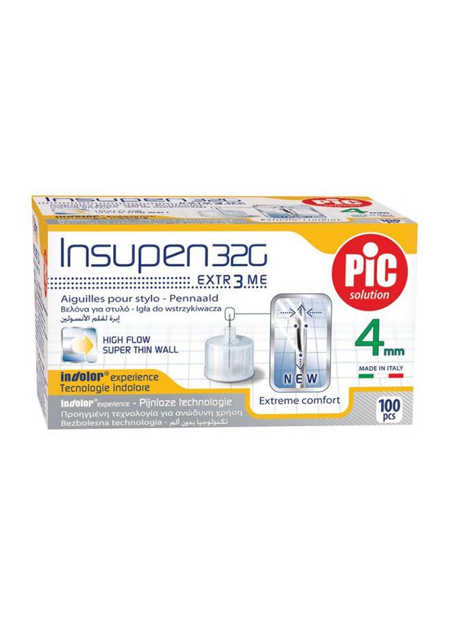 بي آي سي عبوة من 100 إبرة إنسوبين 32G تُستخدم لمرة واحدة فقط