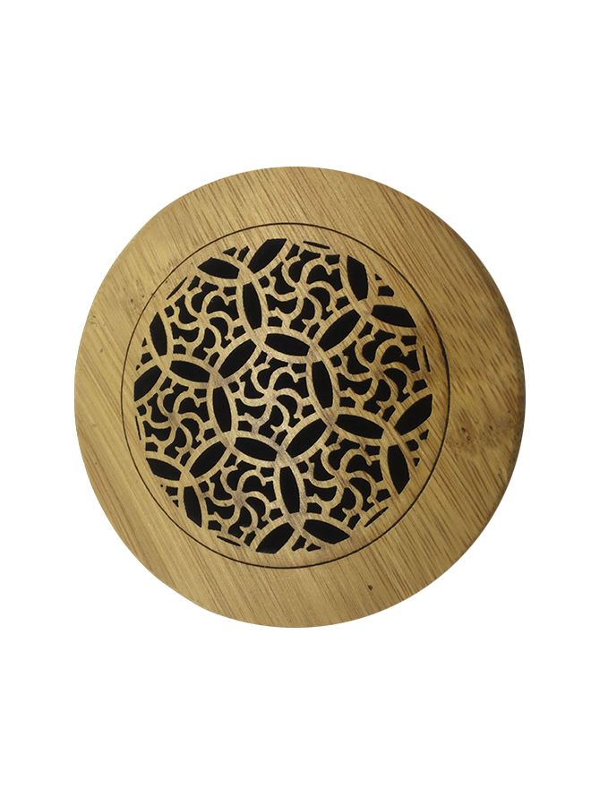 boscage Wooden Incense Stick Burner Case Storage Box Brown 9 x 9cm - Image 1