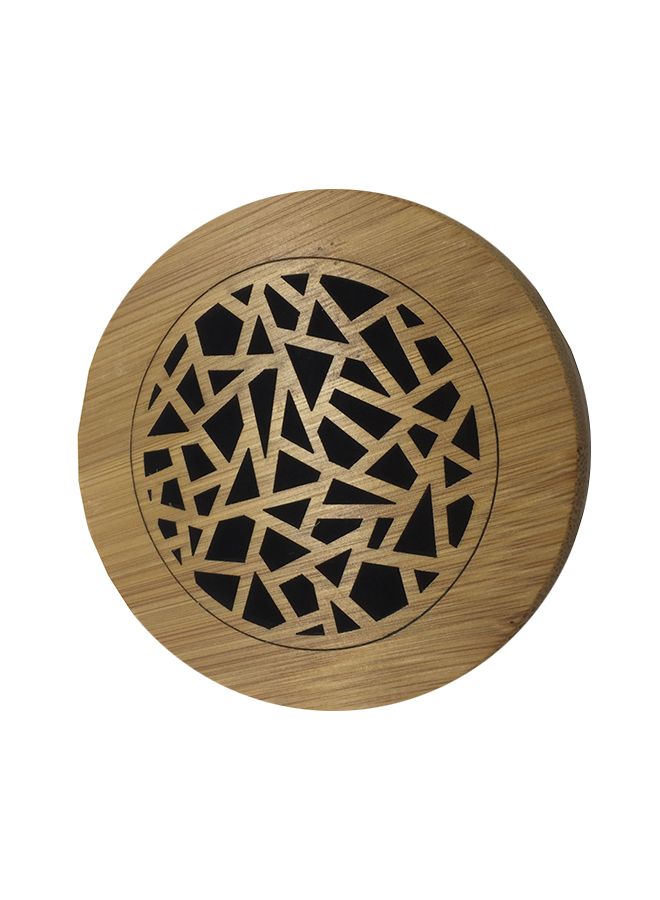 boscage Wooden Incense Stick Burner Case Storage Box Brown 9 x 9cm - Image 1