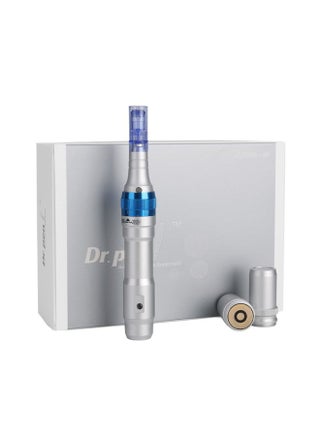 Acne Scars Removal Derma Pen Silver/Blue 10cm - v1562567215/N26477603A_1