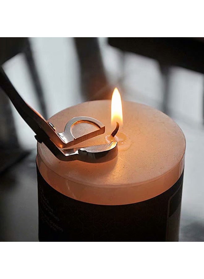 3-Piece Candle Wick Trimmer With Snuffer And Dipper Rose Gold 100grams  - Image 4