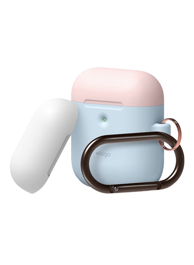 Elago Duo Hang Case For Apple AirPods 1/2 Pastel Blue/Pink/White - Image 1