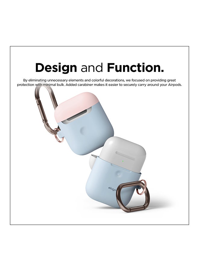 Elago Duo Hang Case For Apple AirPods 1/2 Pastel Blue/Pink/White - Image 2