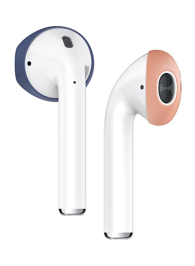 Elago - Secure Fit Cover For Apple AirPods 1/2 Blue/Peach - Image 1