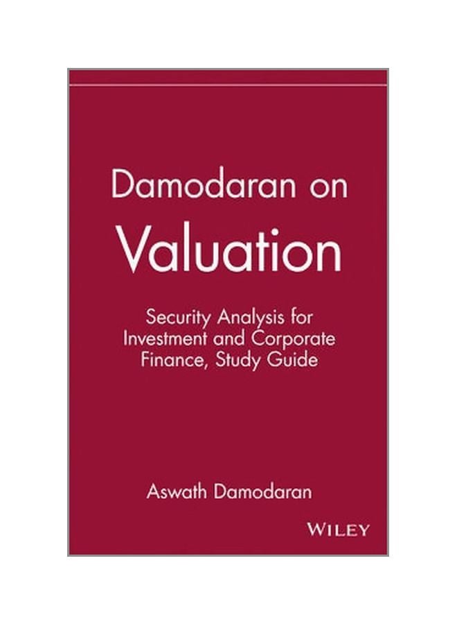 Damodaran On Valuation: Security Analysis For Investment And Corporate Finance Study Guide Paperback English by Aswath Damodaran - 1 December 1994 