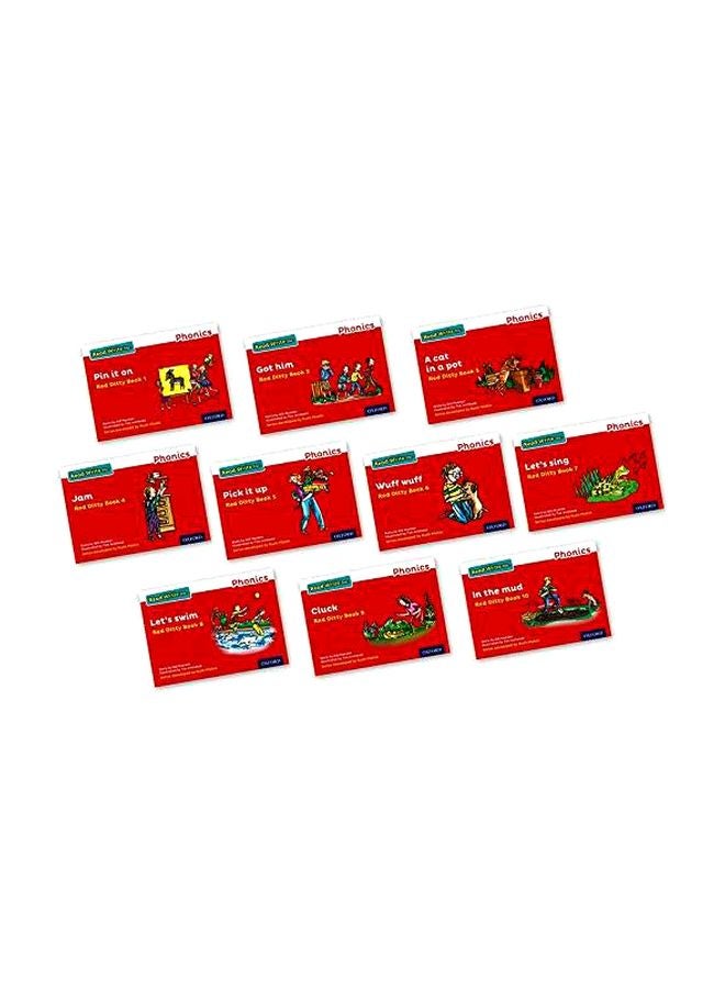 Read Write Inc. Phonics: Red Ditty Books (Set Of 10) Paperback English by Gill Munton - 7 July 2016 
