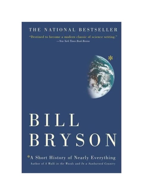 كتاب التاريخ المختصر لكل شيء تقريباً غلاف ورقي الإنجليزية - 14-09-2004